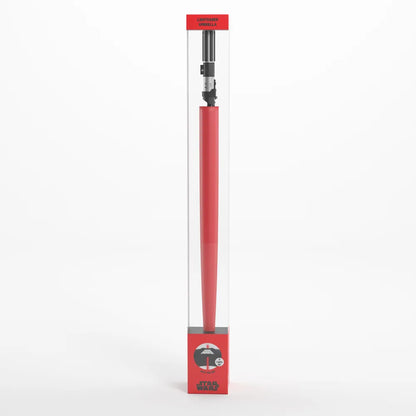 Star Wars Ombrello Premium Manuale con Luci Led Rosso Spada Laser (Darth Vader)
