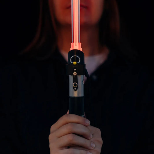 Star Wars Ombrello Premium Manuale con Luci Led Rosso Spada Laser (Darth Vader)
