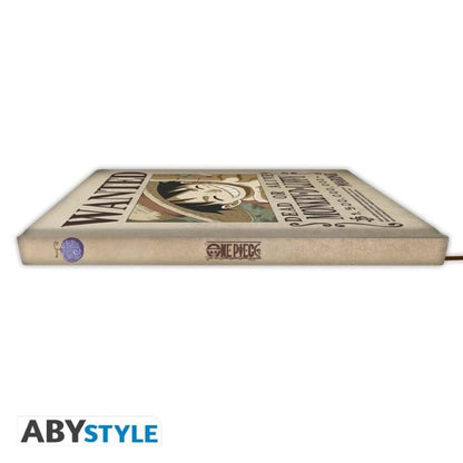 One Piece Taccuino A5 Wanted Monkey D.Luffy Abystyle Collezione Notebook Op