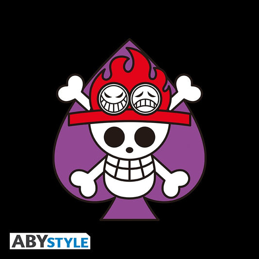 ABYSTYLE - ONE PIECE Cap Ace's Skull - Berretto Cappello con Visiera Curva Stile Baseball Cap