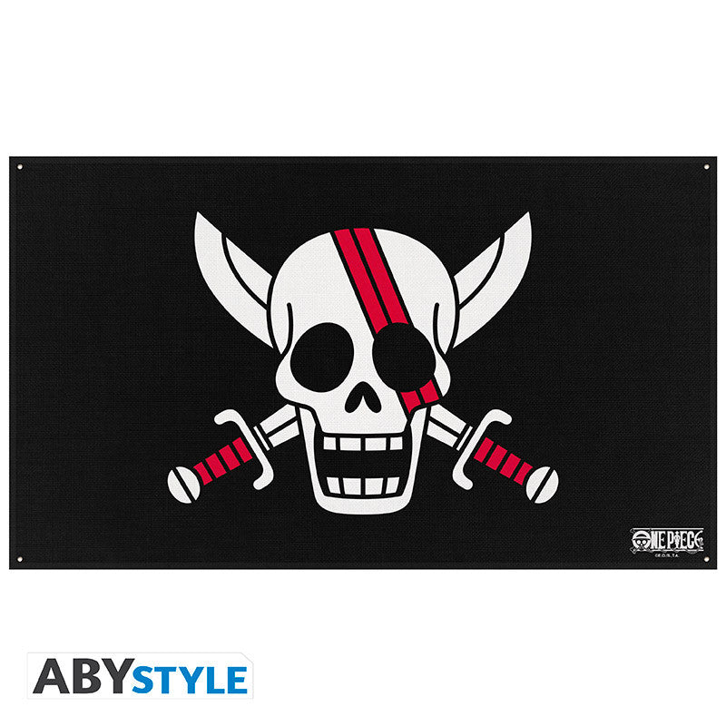 Abystyle One Piece (Flag Red hair Pirates) Shanks Bandiera 70x120 Simbolo di Protesta