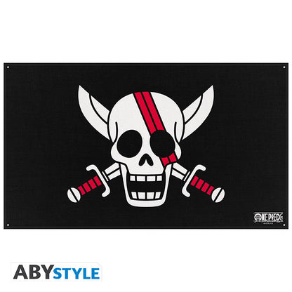 Abystyle One Piece (Flag Red hair Pirates) Shanks Bandiera 70x120 Simbolo di Protesta
