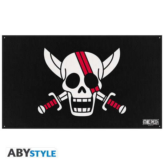 Abystyle One Piece (Flag Red hair Pirates) Shanks Bandiera 70x120 Simbolo di Protesta