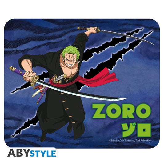 ABYSTYLE - One Piece (Roronoa Zoro) Tappetino Morbido Mouse 23,5 cm Mousepad