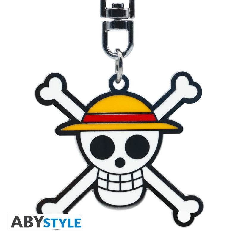 Abystyle Portachiavi One Piece Skull Monkey D.Luffy - Keychain Metallo OP