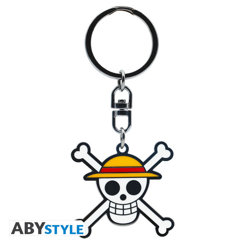 Abystyle Portachiavi One Piece Skull Monkey D.Luffy - Keychain Metallo OP