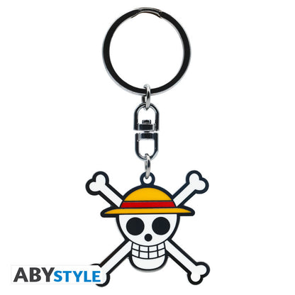 Abystyle Portachiavi One Piece Skull Monkey D.Luffy - Keychain Metallo OP