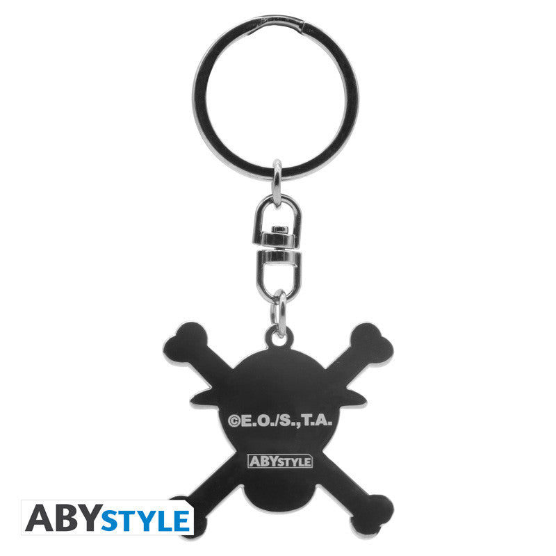 Abystyle Portachiavi One Piece Skull Monkey D.Luffy - Keychain Metallo OP
