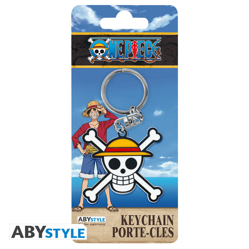 Abystyle Portachiavi One Piece Skull Monkey D.Luffy - Keychain Metallo OP