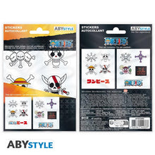 ABYSTYLE ONE PIECE - STICKERS ADESIVI 16X11CM / 2 FOGLI LUFFY: "EMPERORS SKULLS"