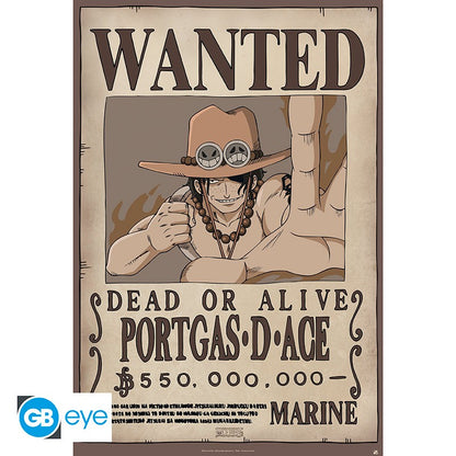 Abystyle (One Piece) Maxy Poster: "Wanted: Ace (91,5x61) Anime Gb Eye