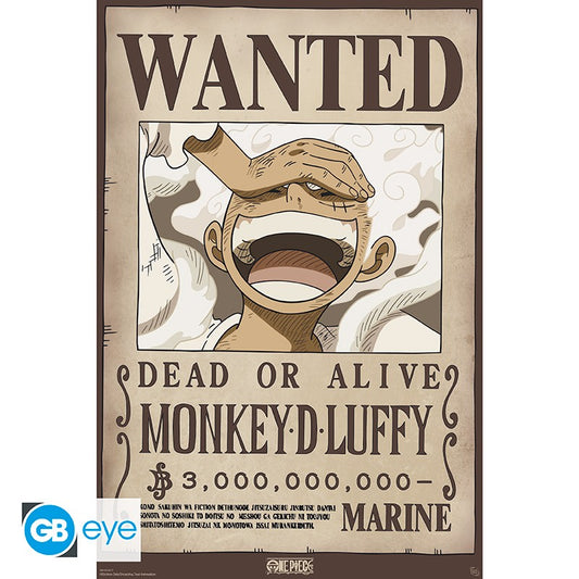 Abystyle (One Piece) Maxy Poster: "Wanted: Monkey D.Luffy Wano" (91,5x61) Gb Eye