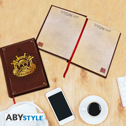 One Piece Taccuino A5 Teschio Skull D.Luffy Abystyle Collezione Notebook Op