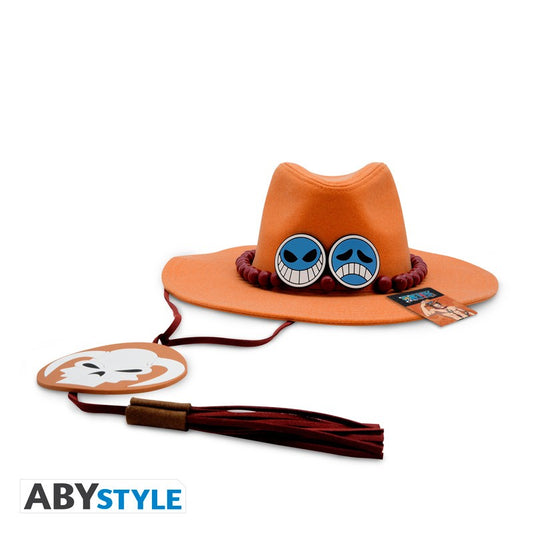 One Piece Abystyle Hat Portgas D. Ace Replica Cappello Cosplay Pirati