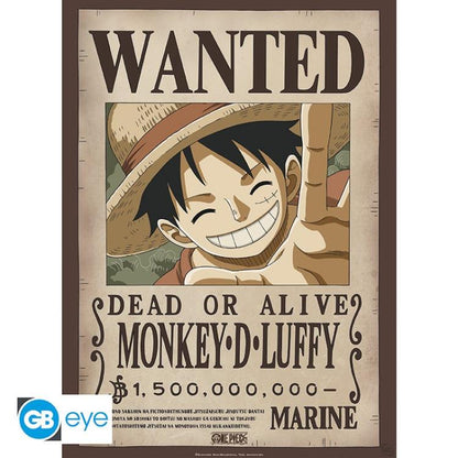 ABYSTYLE (ONE PIECE) SET 2 CHIBI POSTER: "WANTED LUFFY & ACE" (52X38) "GB EYE"