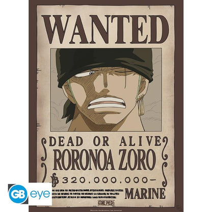 ABYSTYLE (ONE PIECE) SET 2 CHIBI POSTER: "WANTED ZORO & SANJI" (52X38) "GB EYE"