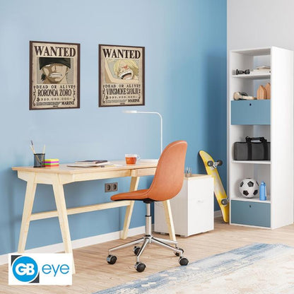 ABYSTYLE (ONE PIECE) SET 2 CHIBI POSTER: "WANTED ZORO & SANJI" (52X38) "GB EYE"