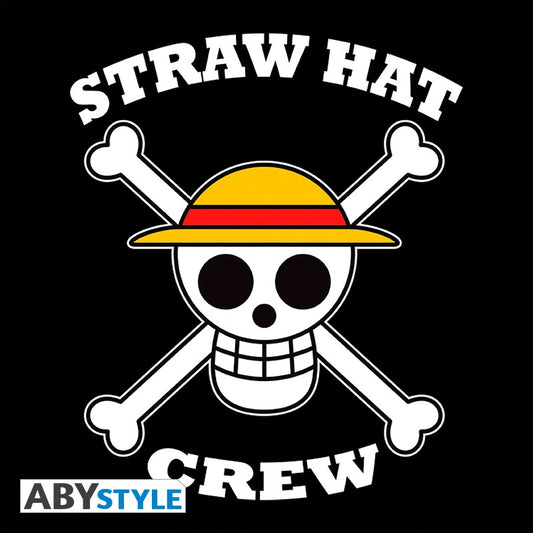 ABYSTYLE - ONE PIECE Snapback Cap Skull Crew - Berretto Cappello con Visiera Dritta Stile Basket Cap