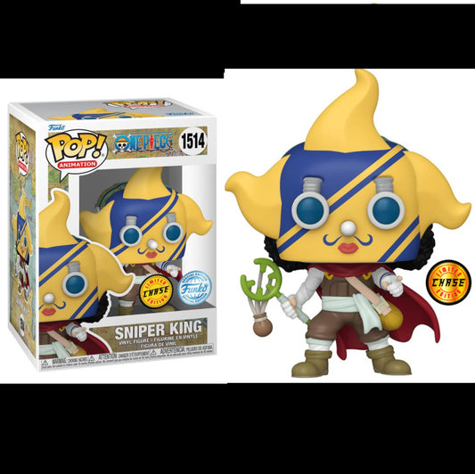 Funko Pop ! Animation - One Piece (1514) Sniper King Chase Exm Vinyl Figure 9Cm