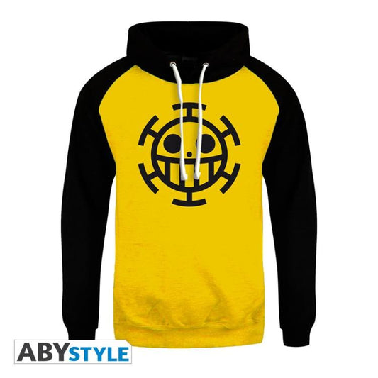ABYSTYLE - ONE PIECE: SWEAT REPLICA TRAFALGAR LAW FELPA UOMO CON CAPPUCCIO TG. L