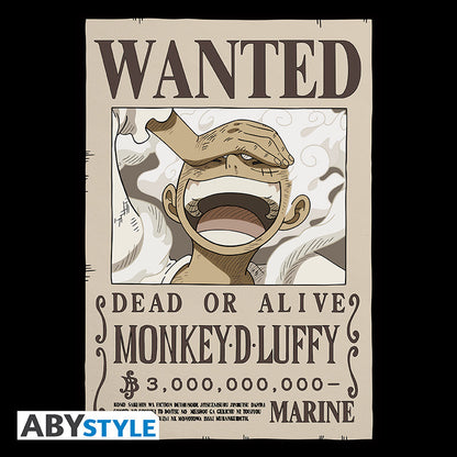 ABYstyle - T-Shirt One Piece - Maglietta One Piece (Wanted Luffy) - Maglia (Tg. XL)