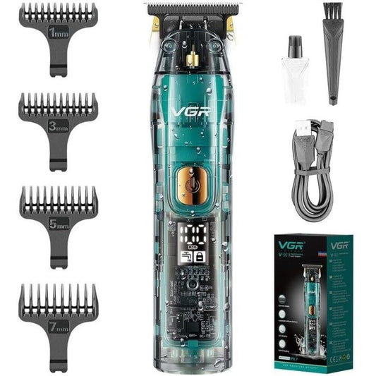 Vgr V-961 Rasoio Tagliacapelli Professionale Regola Barba Display Elettrico Zero
