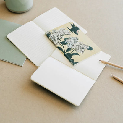 Hokusai (La grande onda) Set 3 Quaderni A6 per Appunti: Bullet Journal Puntinato, a Righe e a Pagine Bianche con Copertina Flessibile, 64 Pagine ciascuno (Preoreder)