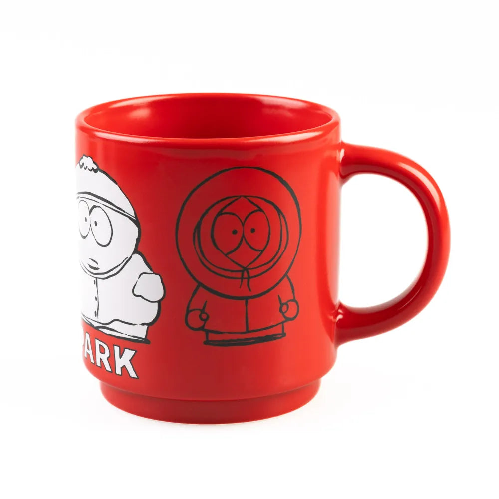 South Park - Set di 4 Tazze Impilabili in Porcellana Bicchiere Mug per Colazione Tè Caffè Gadget