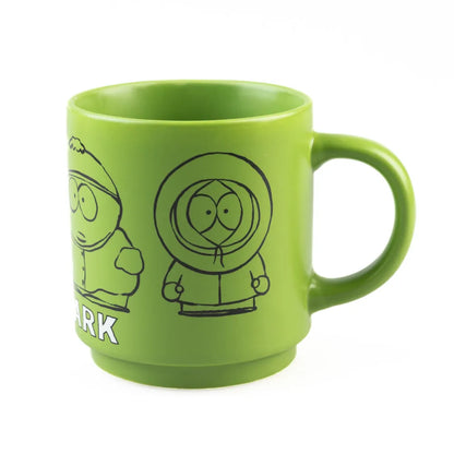 South Park - Set di 4 Tazze Impilabili in Porcellana Bicchiere Mug per Colazione Tè Caffè Gadget