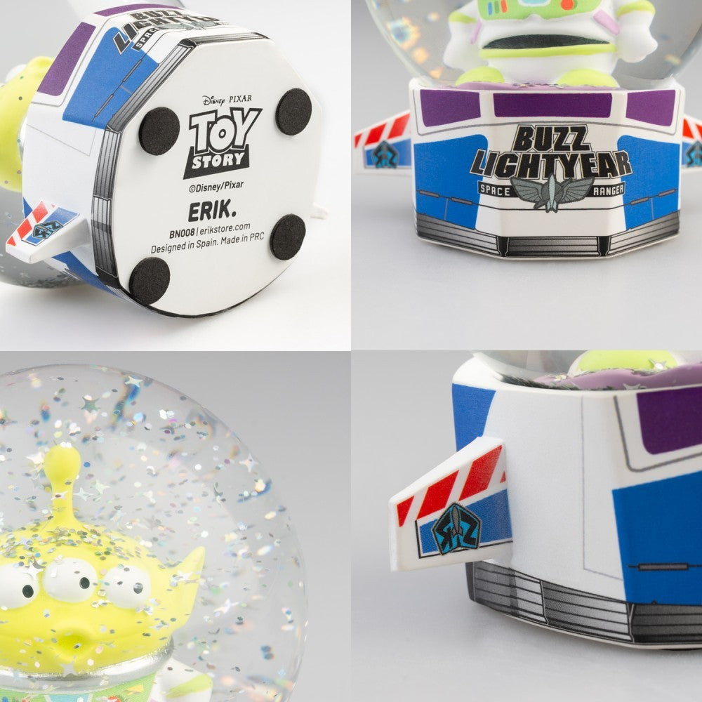 Toy Story: Alien Remix - Palla di Neve (Buzz Lightyear) Palla di Vetro, Snow Globe Ball, Idea regalo di Natale per Bambini, Gadget Merchandise