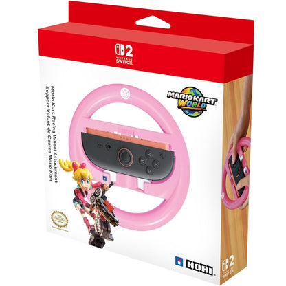 HORI Volante per Joy-Con Mario Kart Racing Wheel Attachment (Peach) per Nintendo Switch 2 e Nintendo Switch - Licenza Ufficiale Nintendo