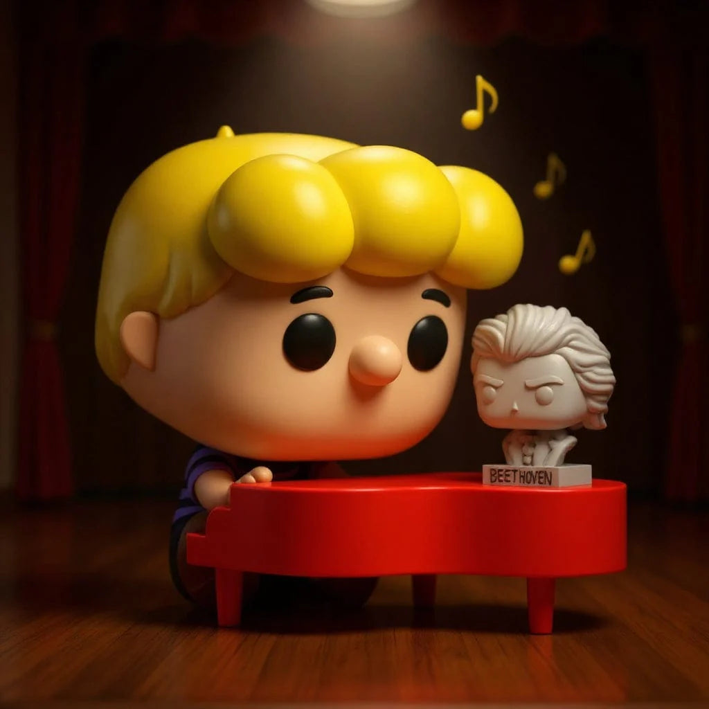 Funko Pop ! Tv Peanuts - (2092) Schroeder w/ Piano and Beethoven Figure