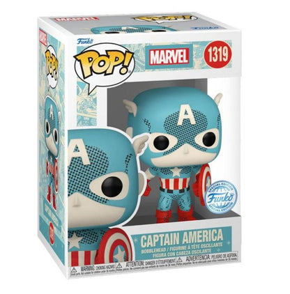 Funko Pop ! Marvel Retro Imagined 100Th- (1319) Captain America Special Edition