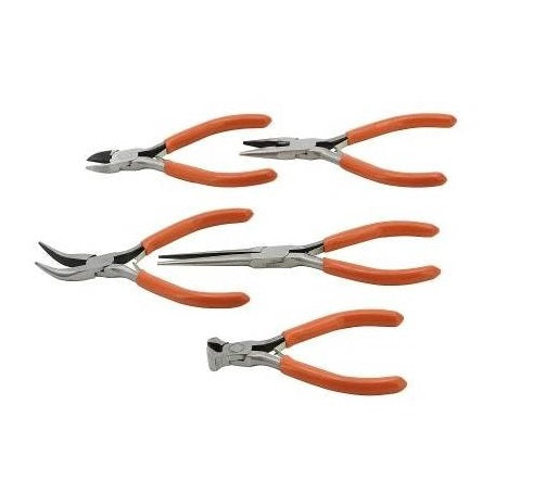 Set 5 Pinze Di Precisione Tronchesina Molle Pinzette Per Meccanica Elettronica