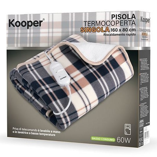 Kooper Pisola Quadri Termocoperta Elettrica Singola Coperta Termica Scaldaletto
