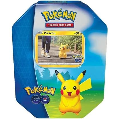 Pokemon Tin: Collezione "Pokemon Go" Spada E Scudo Tcg Pikachu Snorlax (Random)