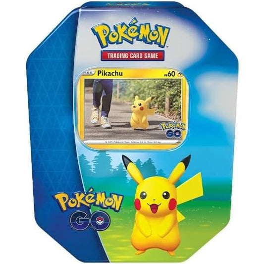 Pokemon Tin: Collezione "Pokemon Go" Spada E Scudo Tcg Pikachu Snorlax (Random)