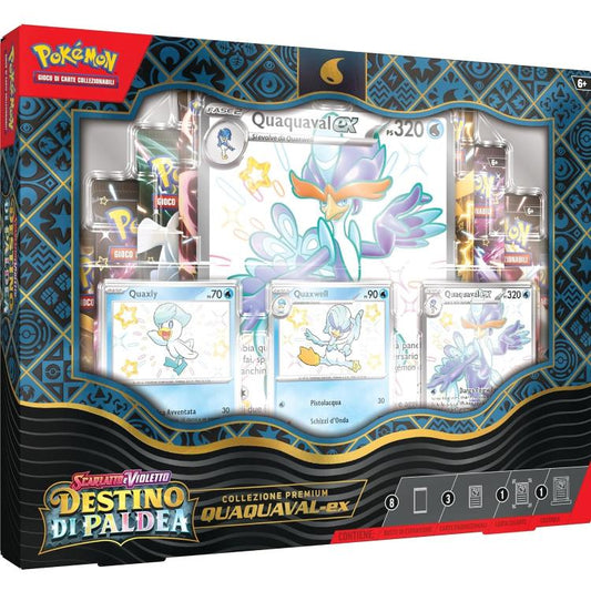Pokemon Collezione Premium Scarlatto E Violetto Destino Di Paldea Quaquaval-Ex