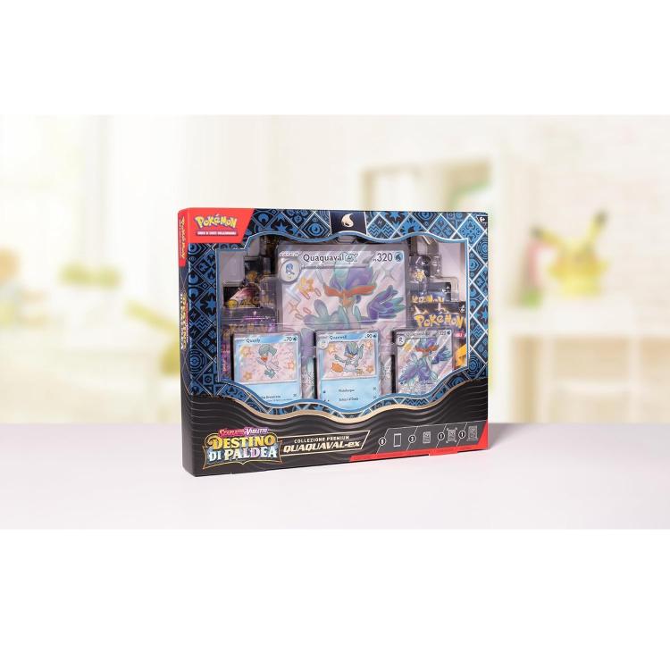Pokemon Collezione Premium Scarlatto E Violetto Destino Di Paldea Quaquaval-Ex