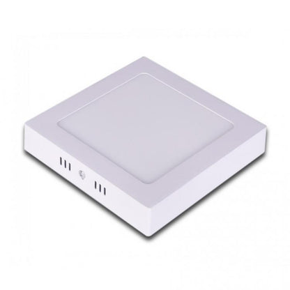 Plafoniera Esterno A Led Faretto Faro Pannello Quadrato | 12W Luce Calda 3000K
