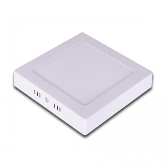 Plafoniera Esterno A Led Faretto Faro Pannello Quadrato | 12W Luce Calda 3000K