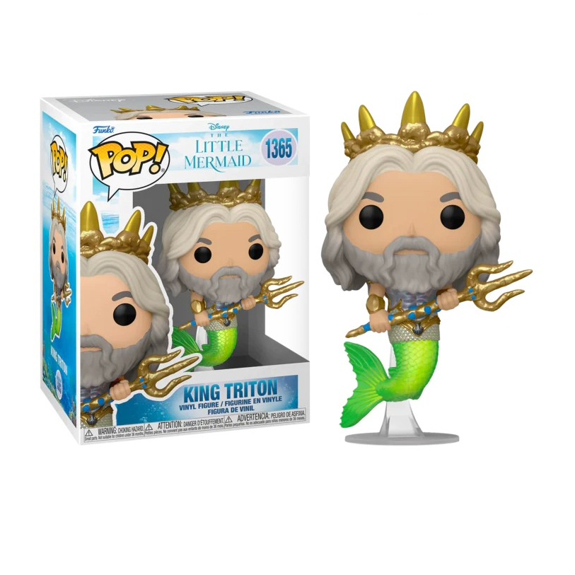 Funko Pop ! Disney The Little Mermaid King Triton (1365) 9Cm