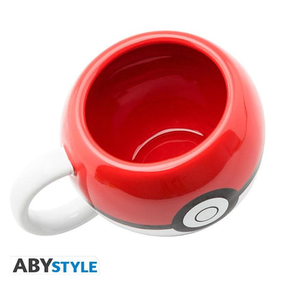 ABYSTYLE TAZZA 3D POKEMON: "POKEBALL" CERAMICA CAFFÈ TÈ BICCHIERE MANICO 500ML