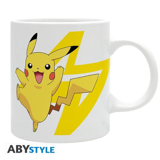 ABYSTYLE TAZZA POKEMON: "LOGO & PIKACHU" IN CERAMICA BICCHIERE CON MANICO 320 ML