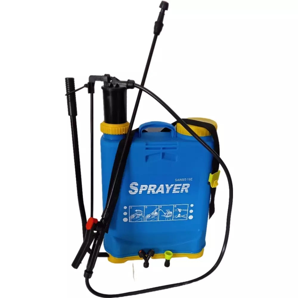 SPRAYER - Pompa Irroratrice a Spalla Manuale Lancia Nebulizzatore a Pressione per disinfestazioni e giardinaggio 16 Litri