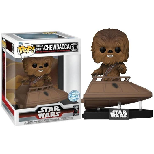 Funko Pop ! Star Wars (619) Jabba'S Skiff Chewbacca Special Edition Figure 15Cm