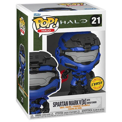 Funko Pop Halo 21 Spartan Mark V (B) With Energy Sword Chase Vinyl Figure Xbox