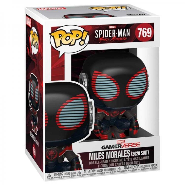 Funko Pop ! Spiderman Miles Morales - (769) 2020 Suit Figure Vinyl Spider 9Cm