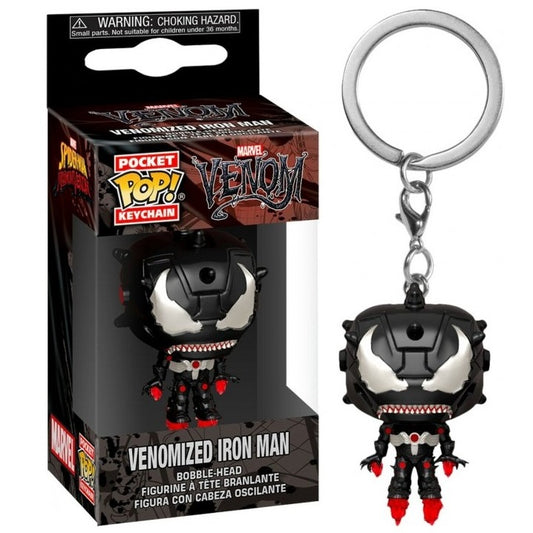Funko Key ! Rocket - Marvel Venom - Venomized Iron Man Figure 4Cm Portachiavi