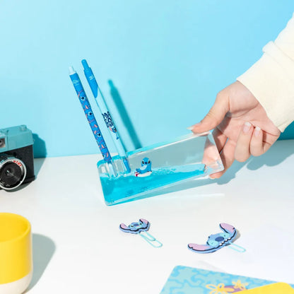 Portapenne Acrilico Disney Stitch Gadget 3D - Porta Penne Da Scrivania Gruppo Erik Cancelleria - Lilo e Stitch